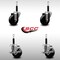 Service Caster 3.5'' SS Phenolic Wheel Swivel 3/4'' Expand Stem Caster Set 2 Brakes, 4PK SCC-SSEX20S3514-PHS-2-TLB-2-34 - alternate 5